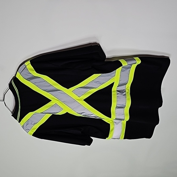 Pioneer XL black class 1 storm master fluorescent short sleeve shirt - Picture 4 of 7